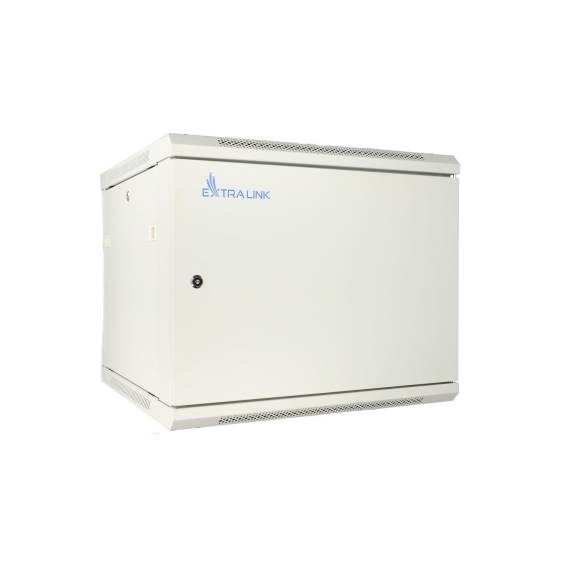 Obrázok pre Extralink Racková skříň 9U 600x600 ASP Šedá montovaná na zdi, plné plechové dveře