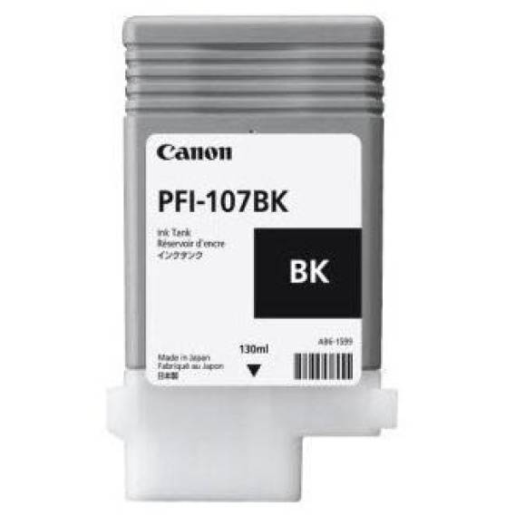 Obrázok pre Canon PFI-107BK inkoustová náplň 1 kusů Originální Černá