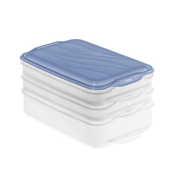 Obrázok pre ROTHO Rondo Horizon blue - nádoba na skladování potravin - 2 x 0,75l, 1 x 1,35l