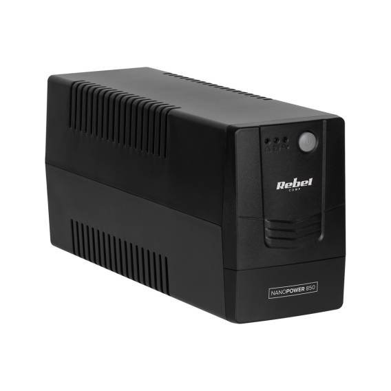 Obrázok pre Uninterruptible computer UPS REBEL model Nanopower 850 (offline, 850VA / 480W, 230 V, 50Hz)