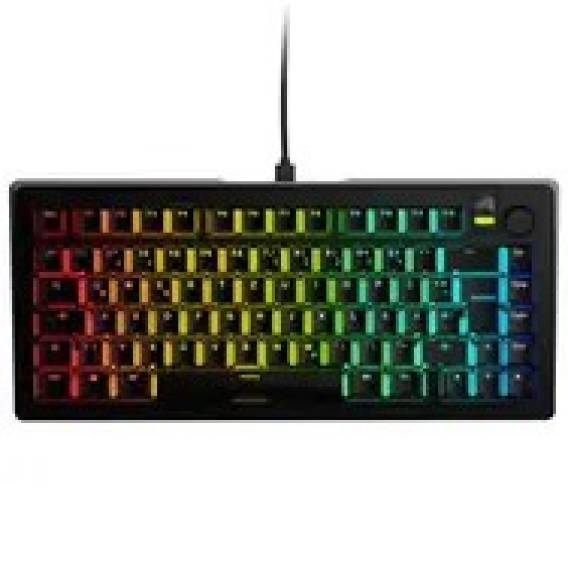 Obrázok pre Glorious GMMK 3 75% Custom Gaming Keyboard - Pre-Built, ISO (DE), Fox Switches, Black