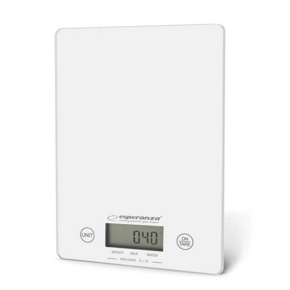 Obrázok pre Esperanza EKS002W kuchyňská výha Bílá Pracovní deska Obdélník Elektronická kuchyňská váha