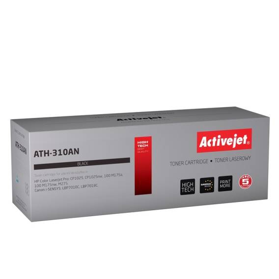 Obrázok pre Activejet ATH-310AN (náhrada za Canon, HP 126A CRG-729B, CE310A; Premium; 1200 stran; černá)
