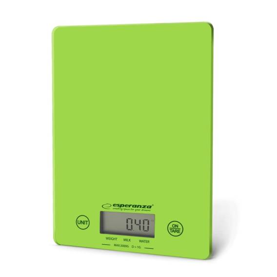 Obrázok pre Esperanza EKS002G kuchyňská výha Elektronická kuchyňská váha Zelená, Žlutá Pracovní deska Obdélník