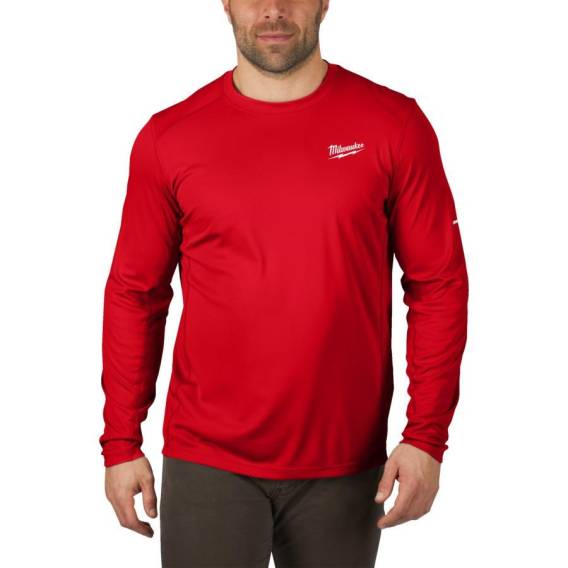 Obrázok pre MILWAUKEE LONG SLEEVE WORK T-SHIRT LIGHT - RED WWLSRD-S