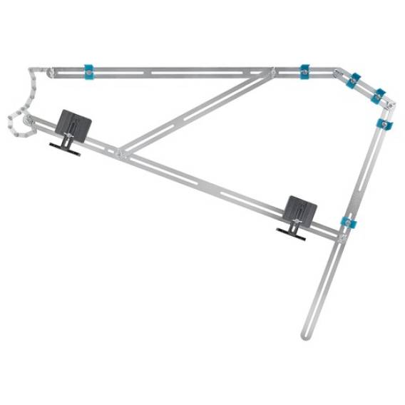 Obrázok pre wolfcraft GmbH 5210000 Rádiusová měrka Stair gauge Černá, Nerezová ocel
