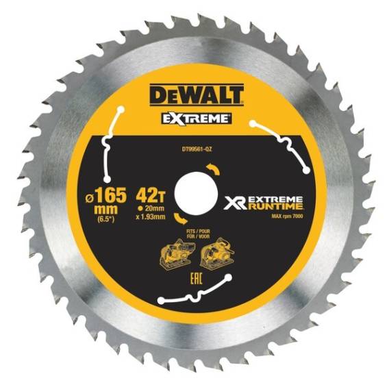 Obrázok pre DeWALT DT99561-QZ pilový kotouč 16,5 cm 1 kusů