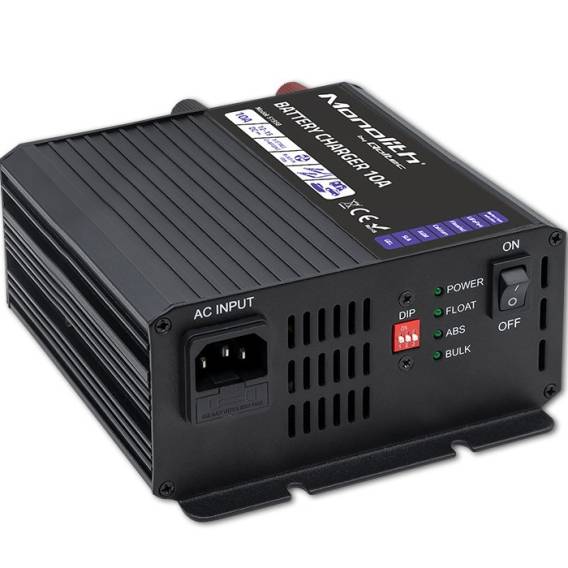 Obrázok pre Qoltec 51958 Chytrá nabíječka Monolith pro LiFePO4 AGM GEL SLA baterie | 10A | 12V