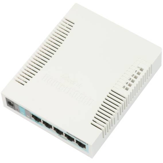 Obrázok pre Mikrotik RB260GS Gigabit Ethernet (10/100/1000) Power over Ethernet (PoE) White