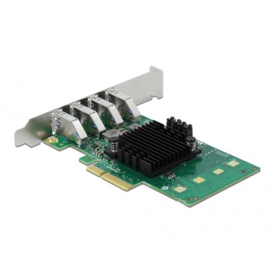 Obrázok pre DeLOCK PCI Express x4 Karta na 4 x externí USB 3.0 Quad Channel - Low Profile