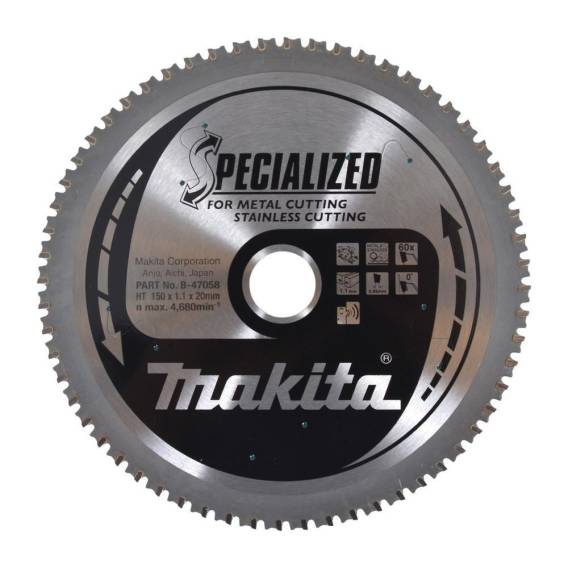 Obrázok pre MAKITA CIRCULAR SAW 150x20x60z METAL / STAINLESS STEEL (DCS551/DCS53)