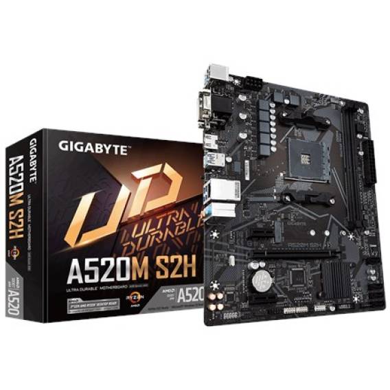 Obrázok pre GIGABYTE A520M S2H základní deska AMD A520 Socket AM4 Micro ATX
