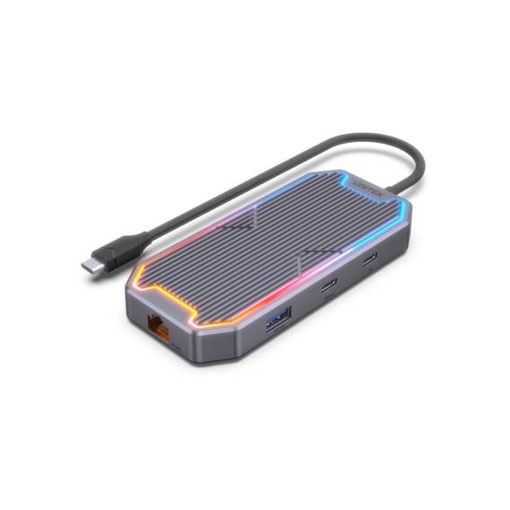 Obrázok pre UNITEK uHUB S7+ Kabel USB 3.2 Gen 2 (3.1 Gen 2) Type-C Šedá