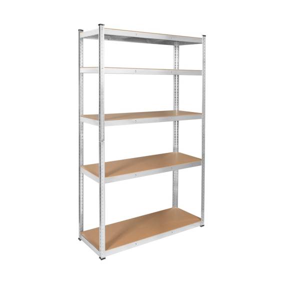 Obrázok pre Metal storage rack 205x120x45 silver Rebel