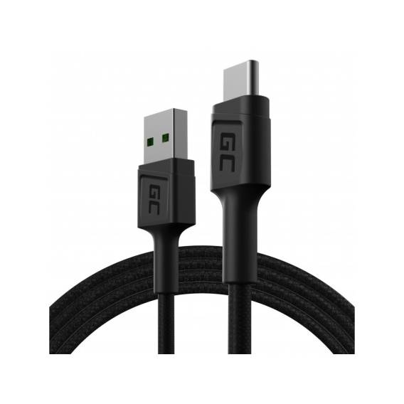 Obrázok pre Green Cell KABGC22 USB kabel USB 2.0 1,2 m USB A USB C 0,48 Gbit/s Černá