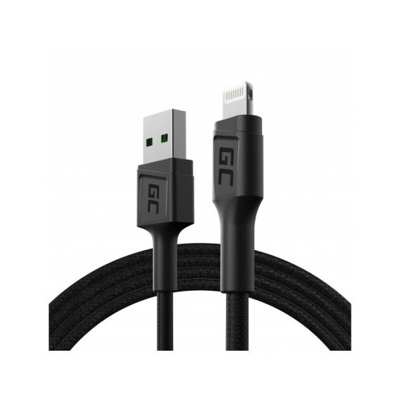 Obrázok pre Green Cell KABGC21 kabel Lightning 1,2 m Černá