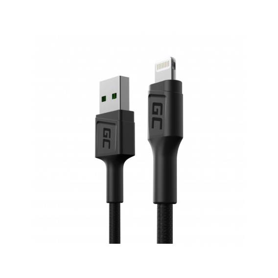 Obrázok pre Green Cell KABGC24 kabel Lightning 0,3 m Černá