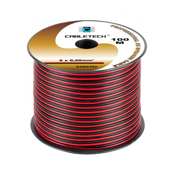 Obrázok pre Speaker cable 0.5mm black-red