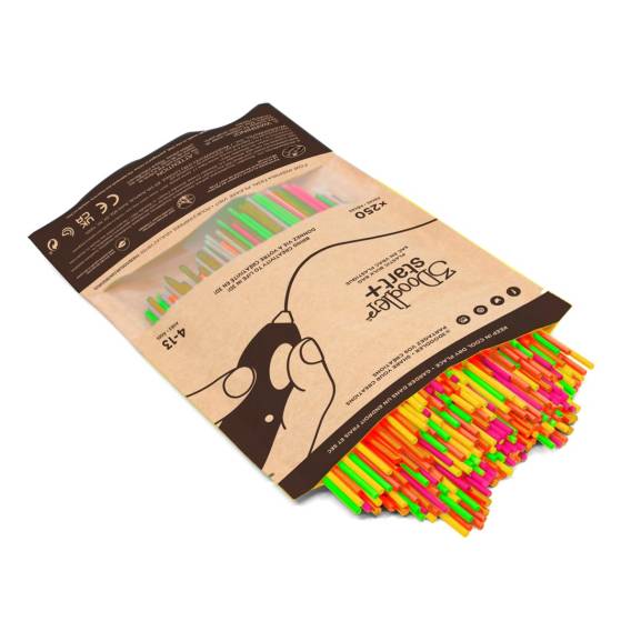 Obrázok pre 3Doodler Filament Start+ 250 neonrot neonorange neongruen neongelb neonpink\"\"Neon Kompostovatelný plast Fluoreskující zelená, Fluoreskující oranžová, Fluoreskující růžová, Fluoreskující červená, Neonově žlutá 1 g