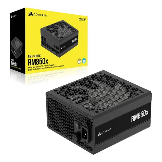 Obrázok pre Corsair RM850x napájecí zdroj 850 W 24-pin ATX ATX Černá