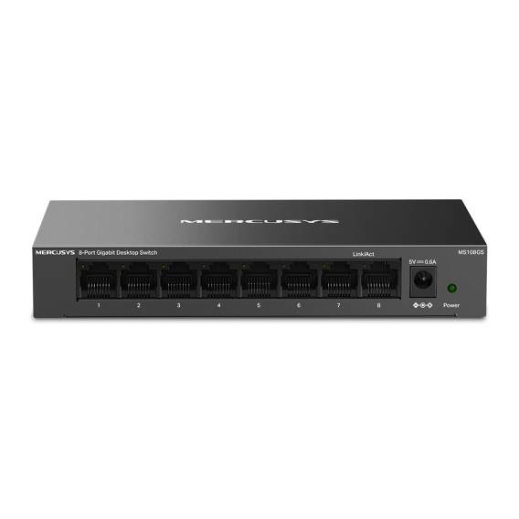Obrázok pre Mercusys MS108GS síťový přepínač Nespravované Gigabit Ethernet (10/100/1000) Černá