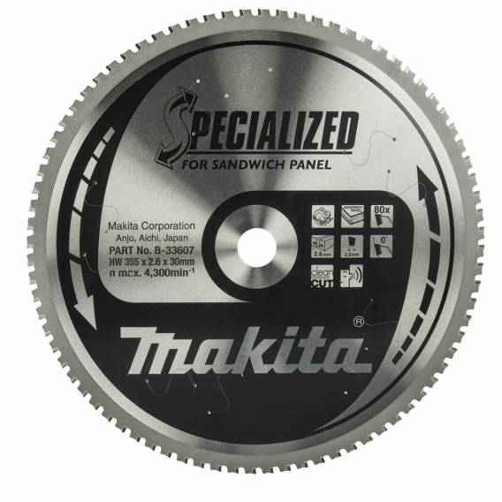 Obrázok pre Makita B-33607 pilový kotouč 35,5 cm 1 kusů