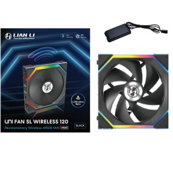 Obrázok pre Lian Li UNI FAN SL Wireless 120 Počítačová skříň Ventilátor 12 cm Černá 1 kusů