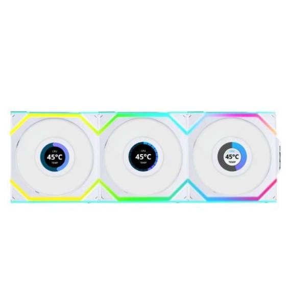 Obrázok pre Lian Li UNI FAN SL Wireless 120 Počítačová skříň Ventilátor 12 cm Bílá 3 kusů