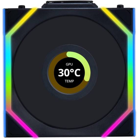 Obrázok pre Lian Li UNI FAN SL Wireless LCD 120 Počítačová skříň Ventilátor 12 cm Černá 1 kusů