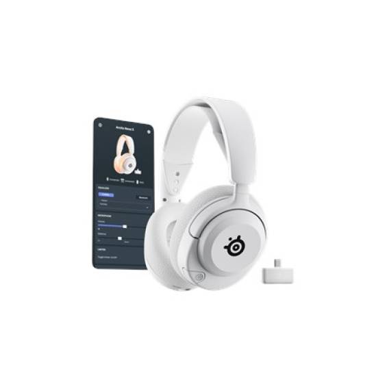 Obrázok pre Steelseries Arctis Nova 5P Wireless Sluchátka s mikrofonem Bezdrátový Přes hlavu Hraní USB typu C Bluetooth Bílá