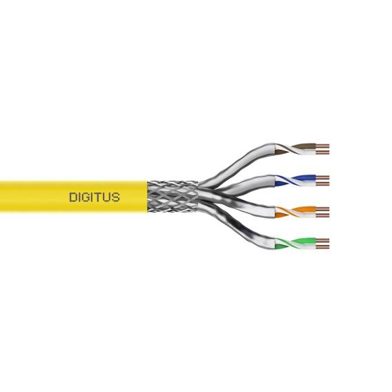 Obrázok pre Digitus DK-1743-A-VH-10 síťový kabel Žlutá 1000 m Cat7a S/FTP (S-STP)