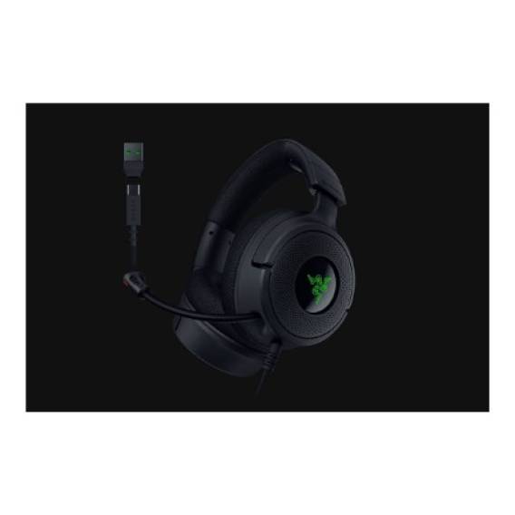 Obrázok pre Razer Kraken V4 X Sluchátka s mikrofonem Kabel Přes hlavu Hraní USB Type-C / USB Type-A Černá
