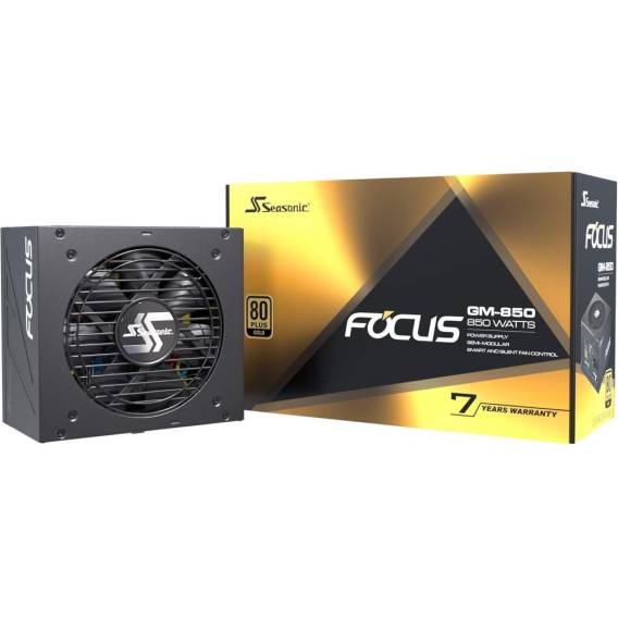 Obrázok pre Seasonic Focus G12 GM napájecí zdroj 850 W 20+4 pin ATX ATX Černá