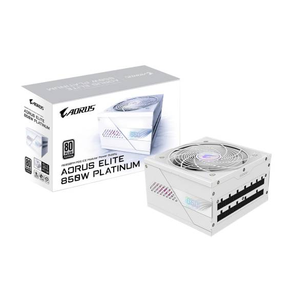 Obrázok pre GIGABYTE AORUS ELITE P850W ICE napájecí zdroj 850 W 20+4 pin ATX ATX Bílá
