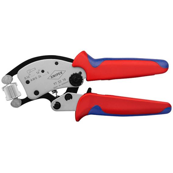 Obrázok pre Knipex Twistor16 Krimpovací kleště Černá, Modrá, Červená, Stříbrná