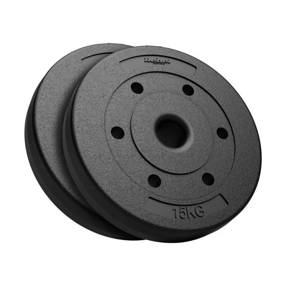 Obrázok pre Bituminous Weight Set 2x15kg, 51mm Hole - for Olympic Bars, REBEL ACTIVE