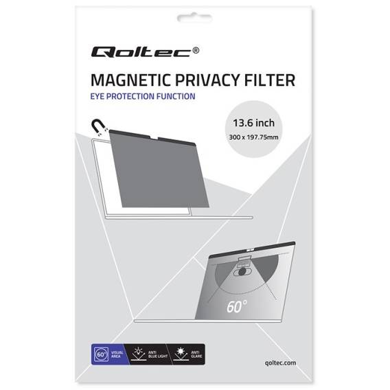 Obrázok pre Qoltec 51077 Filtr soukromí pro MacBook Air 13,6" | Magnetický
