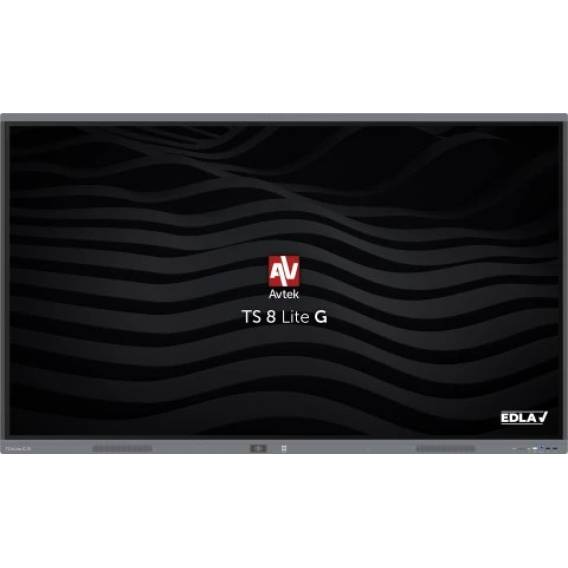 Obrázok pre Avtek International TS 8 Lite G 75 Interaktivní plochý panel 190,5 cm (75") LED Wi-Fi 420 cd/m² 4K Ultra HD Černá Dotyková obrazovka Zabudovaný procesor Android 14 24/7