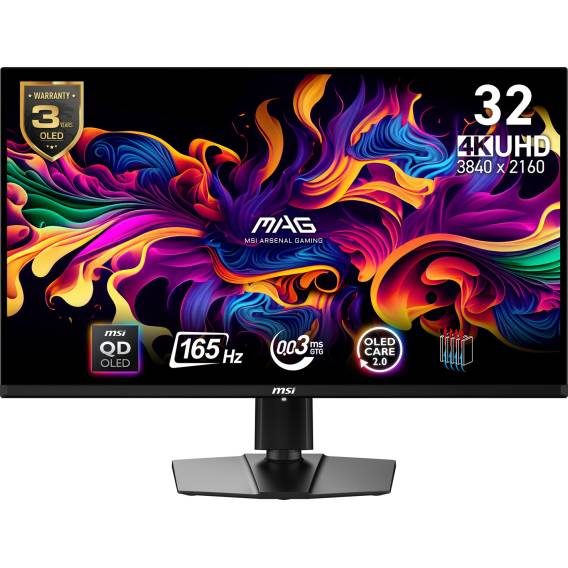 Obrázok pre MSI MAG 321UP QD-OLED počítačový monitor 80 cm (31.5") 3840 x 2160 px 4K Ultra HD Černá