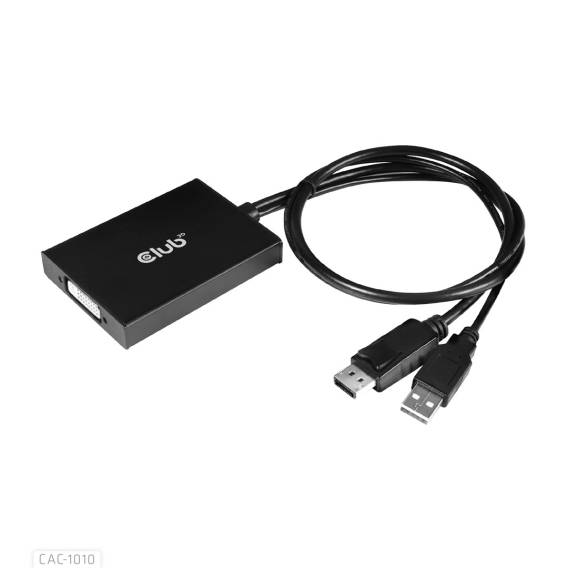 Obrázok pre CLUB3D cac-1010 Displayport/usb DVI-I Daul link Černá, Bílá