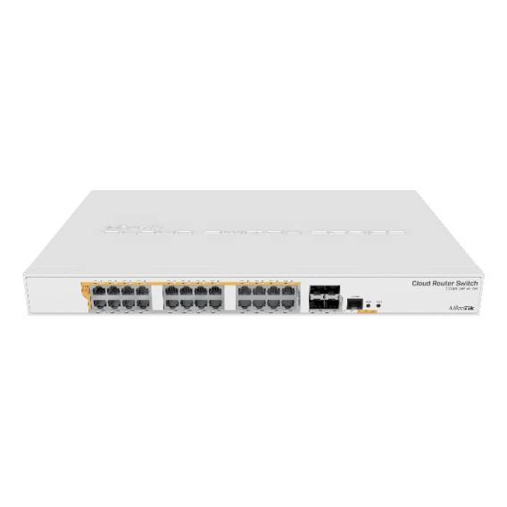 Obrázok pre Mikrotik CRS328-24P-4S+RM síťový přepínač Řízený L2/L3 Gigabit Ethernet (10/100/1000) Podpora napájení po Ethernetu (PoE) 1U Bílá