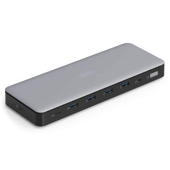 Obrázok pre Digitus DA-70918 dokovací stanice/replikátor portů Kabel USB 3.2 Gen 2 (3.1 Gen 2) Type-C Černá, Šedá