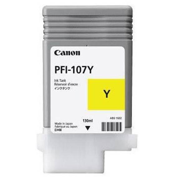 Obrázok pre Canon PFI-107Y inkoustová náplň 1 kusů Originální Žlutá