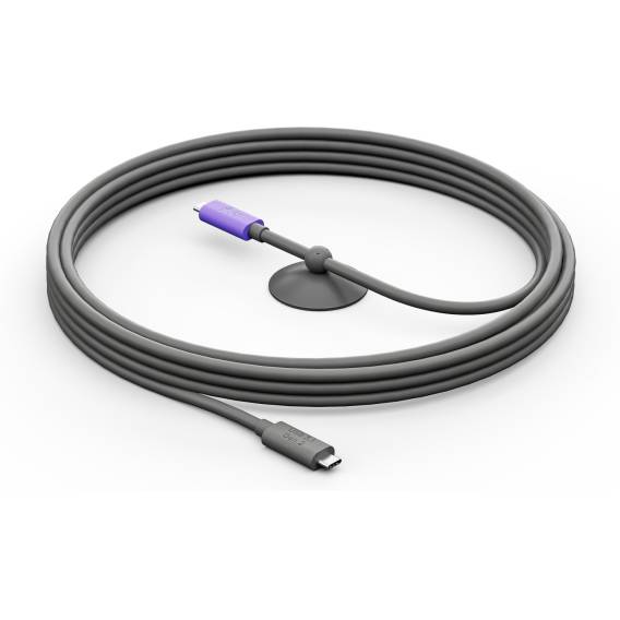 Obrázok pre Logitech 952-000195 USB kabel USB 3.2 Gen 2 (3.1 Gen 2) 5 m USB C Grafit, Fialová