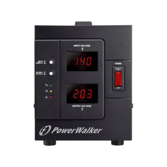 Obrázok pre PowerWalker AVR 2000 SIV FR regulátor napětí 2 AC zásuvky / AC zásuvek 110 - 280 V Černá