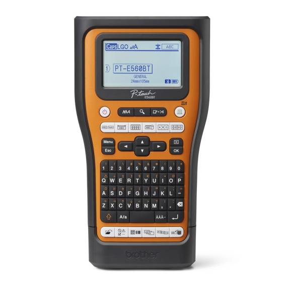 Obrázok pre Brother PT-E560BTVP tiskárna štítků Tepelný přenos 180 x 180 DPI 20 mm/s Kabelový a bezdrátový HSE/TZe Bluetooth QWERTY