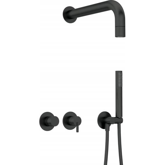 Obrázok pre Concealed shower set with hand shower - with horizontal mixer