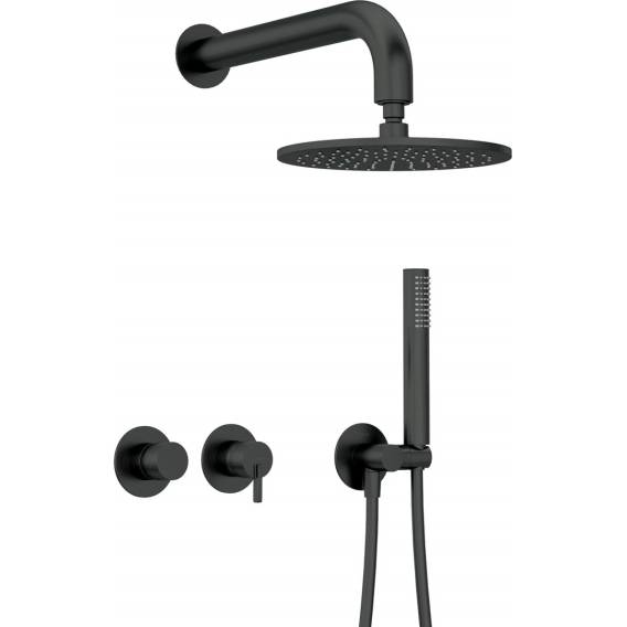 Obrázok pre Concealed shower set with overhead shower - with horizontal mixer