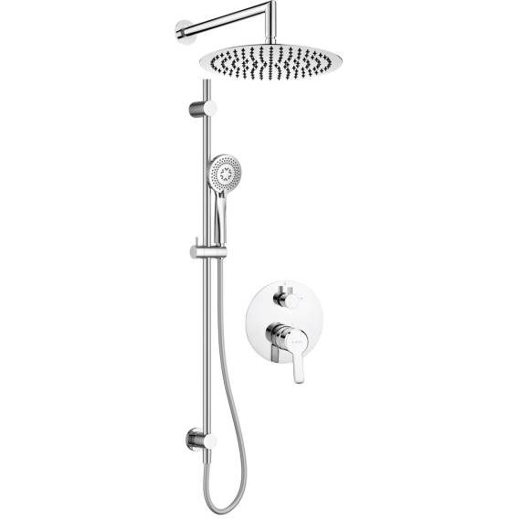 Obrázok pre Concealed shower set with rail - with overhead shower
