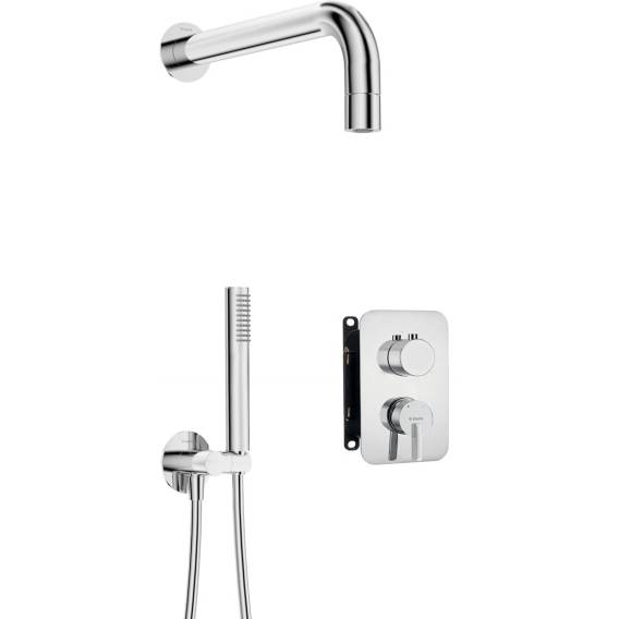 Obrázok pre Concealed shower set with mixer BOX - with hand shower